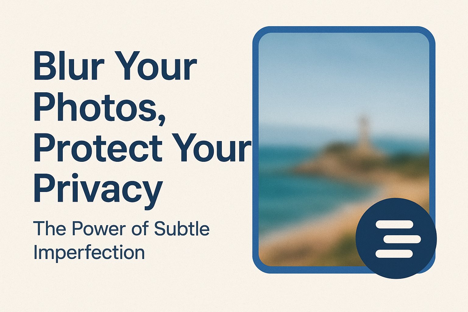 Blur Your Photos, Protect Your Privacy — The Power of Subtle Imperfection