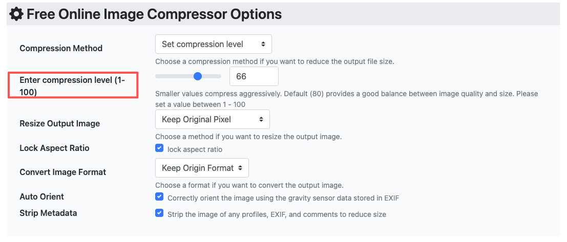 compress image to small size