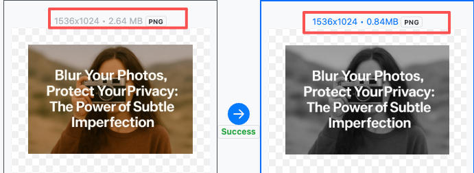 convert image to grayscale reduce file size 50% to 70%