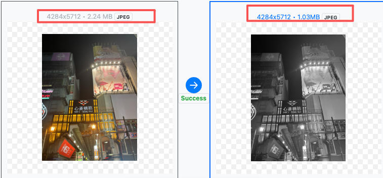 Convert graph image to grayscale and reduce file size by 60%.